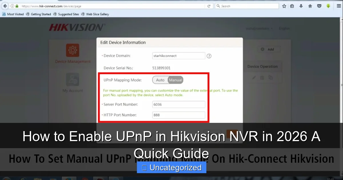 How to Enable UPnP in Hikvision NVR in 2026 A Quick Guide