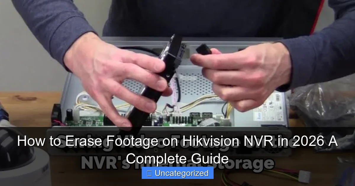 How to Erase Footage on Hikvision NVR in 2026 A Complete Guide