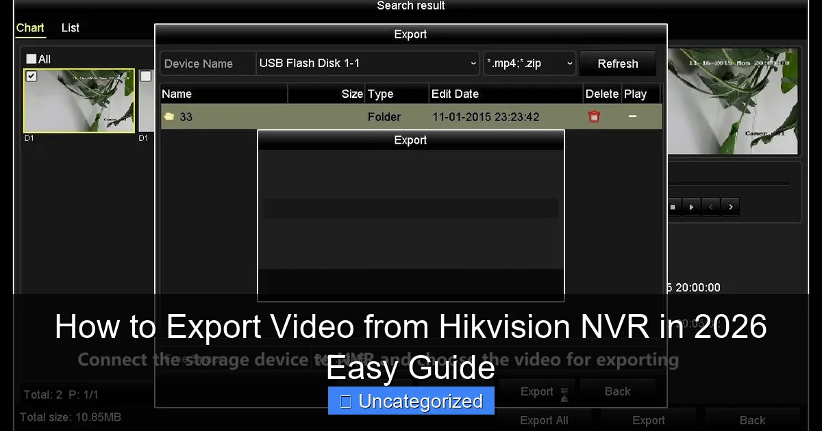 How to Export Video from Hikvision NVR in 2026 Easy Guide