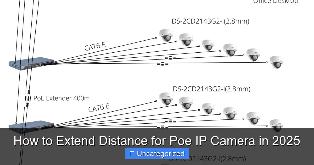 How to Extend Distance for Poe IP Camera in 2025