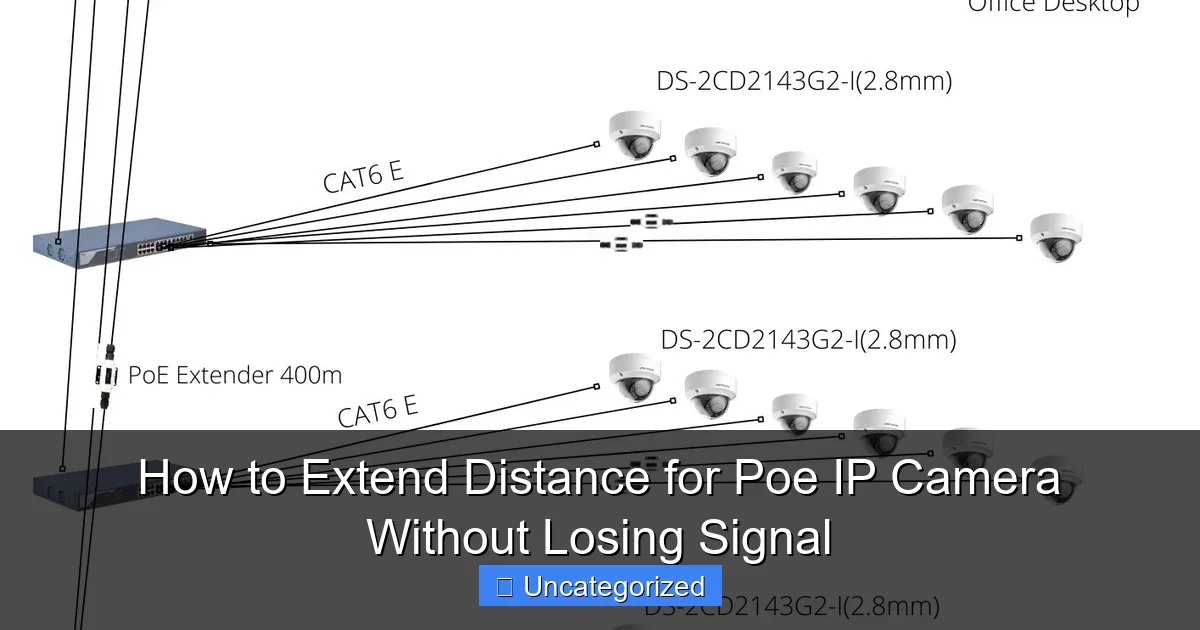 How to Extend Distance for Poe IP Camera Without Losing Signal