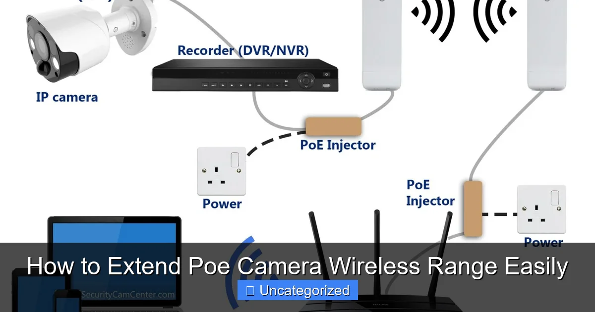 How to Extend Poe Camera Wireless Range Easily