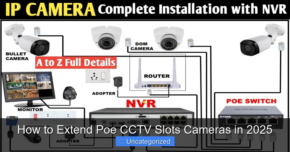 How to Extend Poe CCTV Slots Cameras in 2025