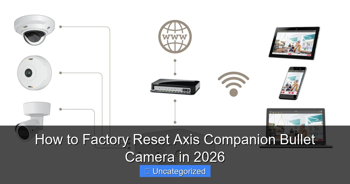 How to Factory Reset Axis Companion Bullet Camera in 2026