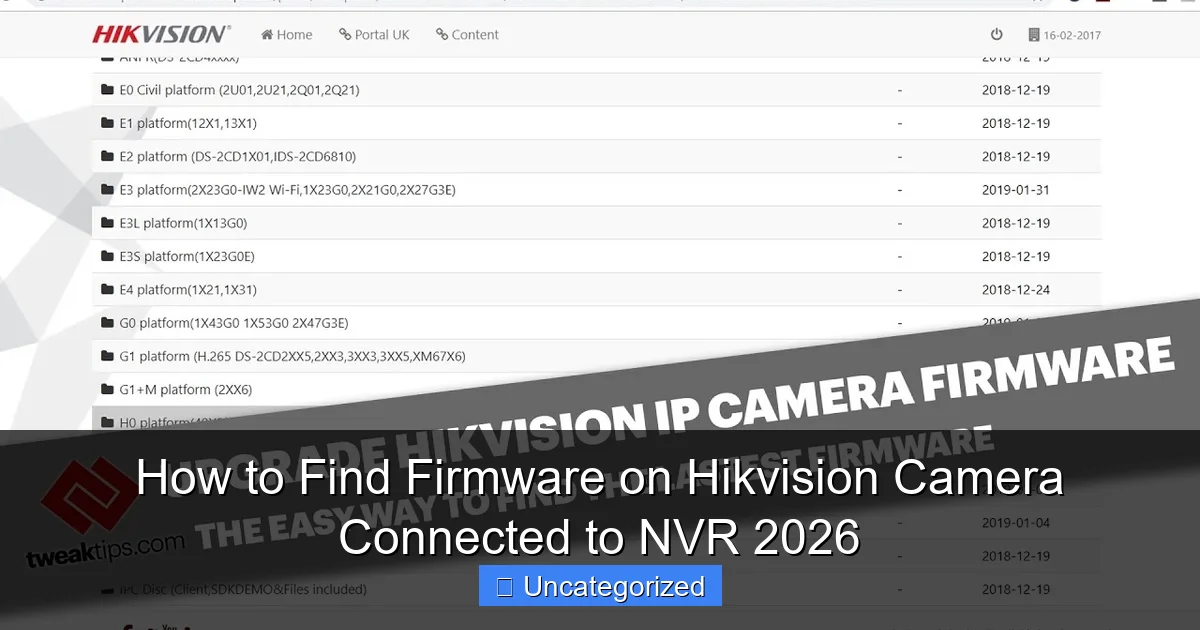 How to Find Firmware on Hikvision Camera Connected to NVR 2026