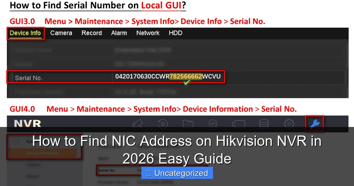 How to Find NIC Address on Hikvision NVR in 2026 Easy Guide