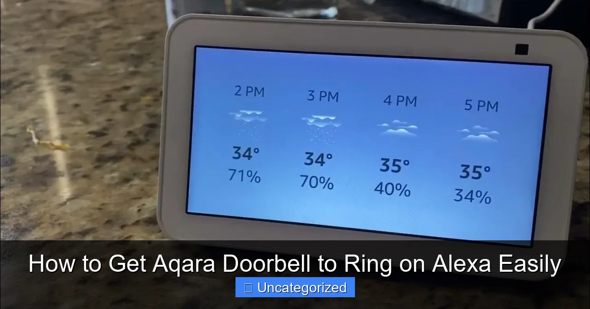 How to Get Aqara Doorbell to Ring on Alexa Easily