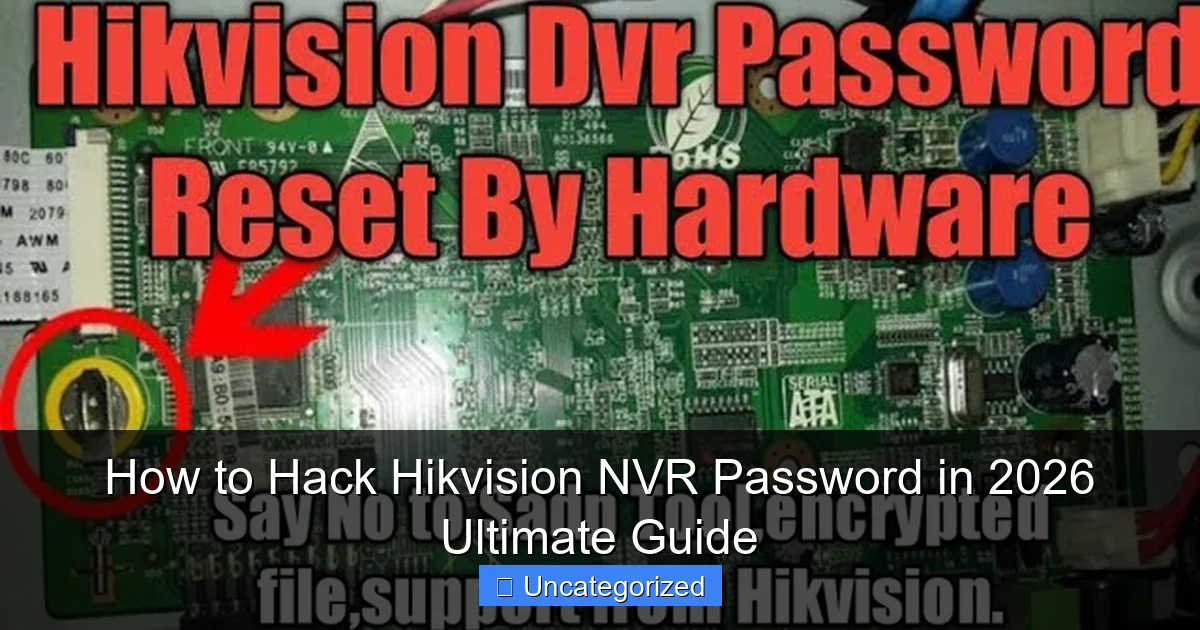 How to Hack Hikvision NVR Password in 2026 Ultimate Guide