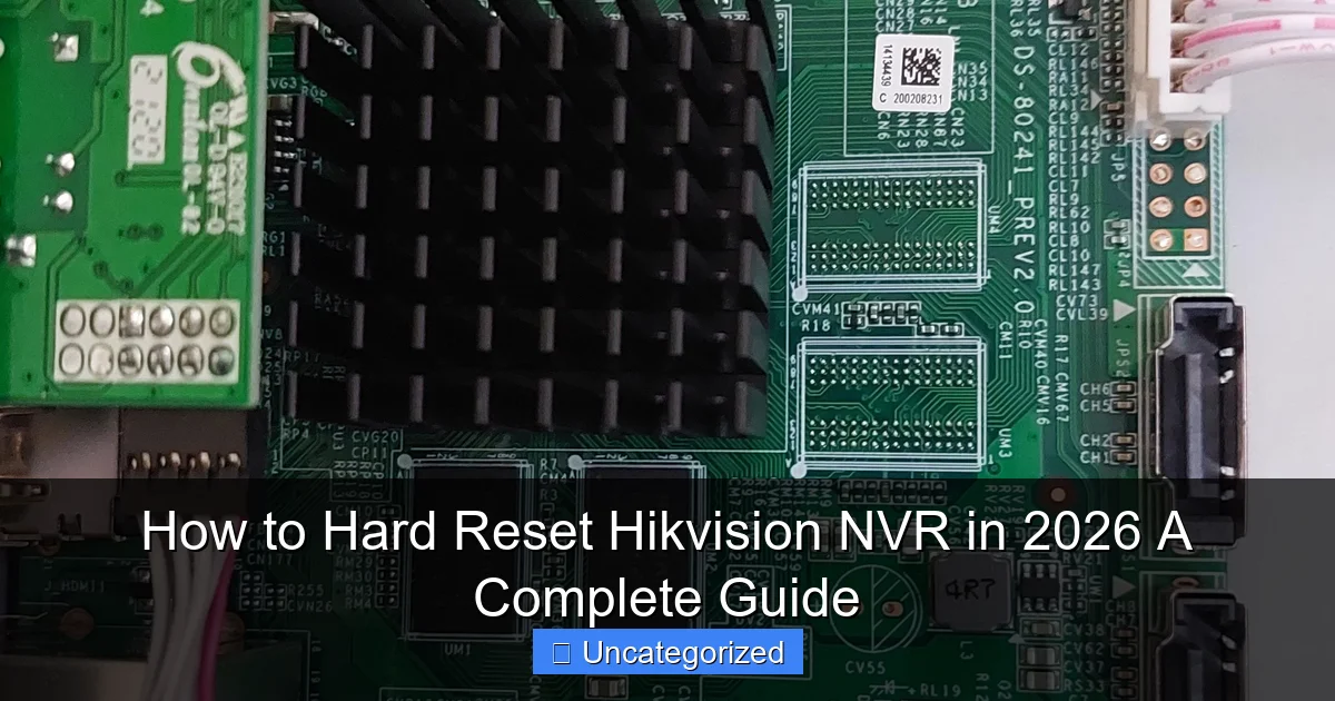 How to Hard Reset Hikvision NVR in 2026 A Complete Guide