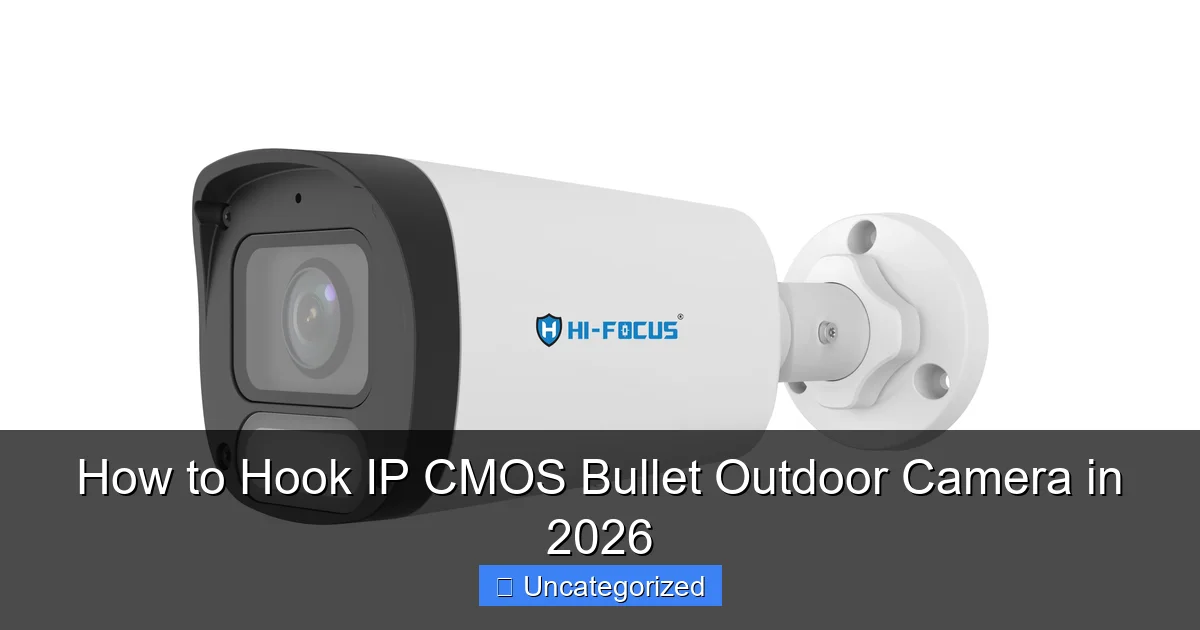 How to Hook IP CMOS Bullet Outdoor Camera in 2026
