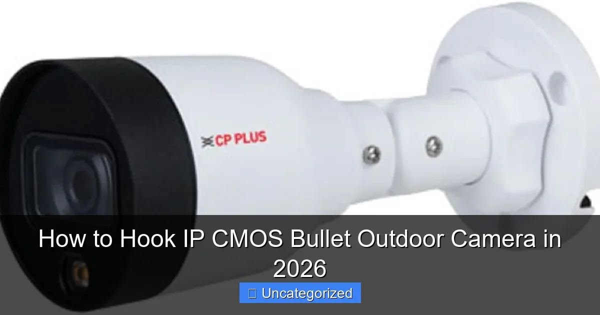How to Hook IP CMOS Bullet Outdoor Camera in 2026