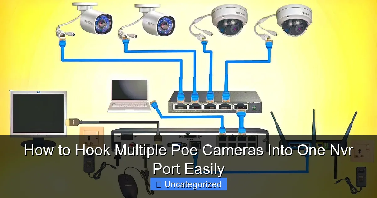 How to Hook Multiple Poe Cameras Into One Nvr Port Easily