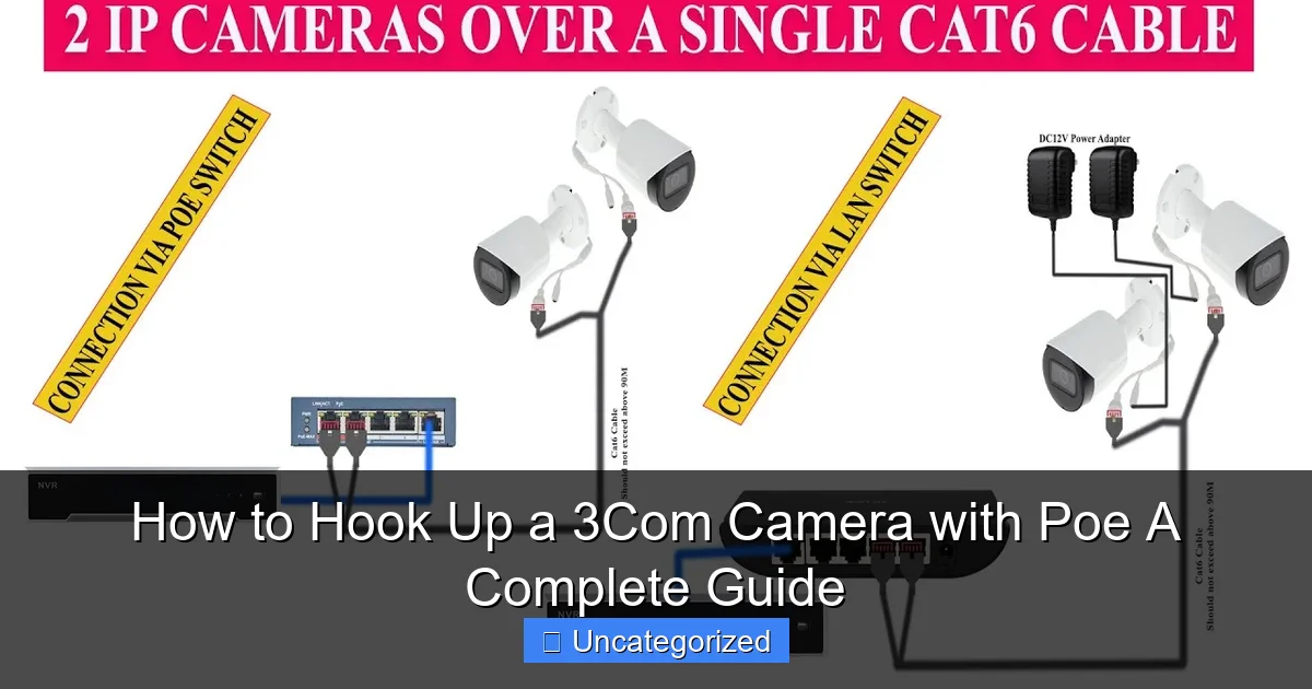How to Hook Up a 3Com Camera with Poe A Complete Guide