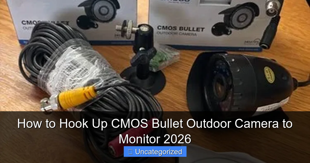 How to Hook Up CMOS Bullet Outdoor Camera to Monitor 2026
