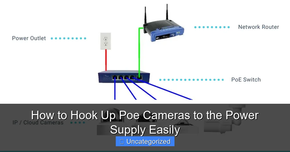 How to Hook Up Poe Cameras to the Power Supply Easily