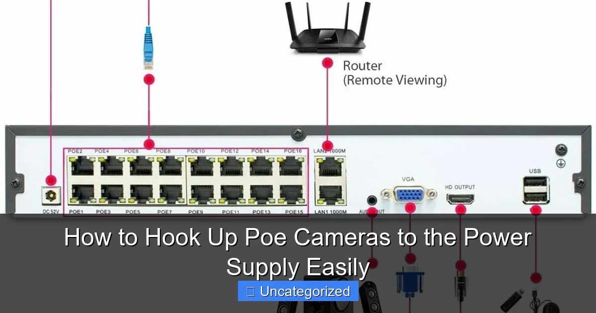 How to Hook Up Poe Cameras to the Power Supply Easily