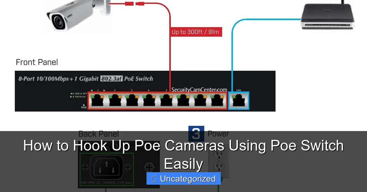How to Hook Up Poe Cameras Using Poe Switch Easily