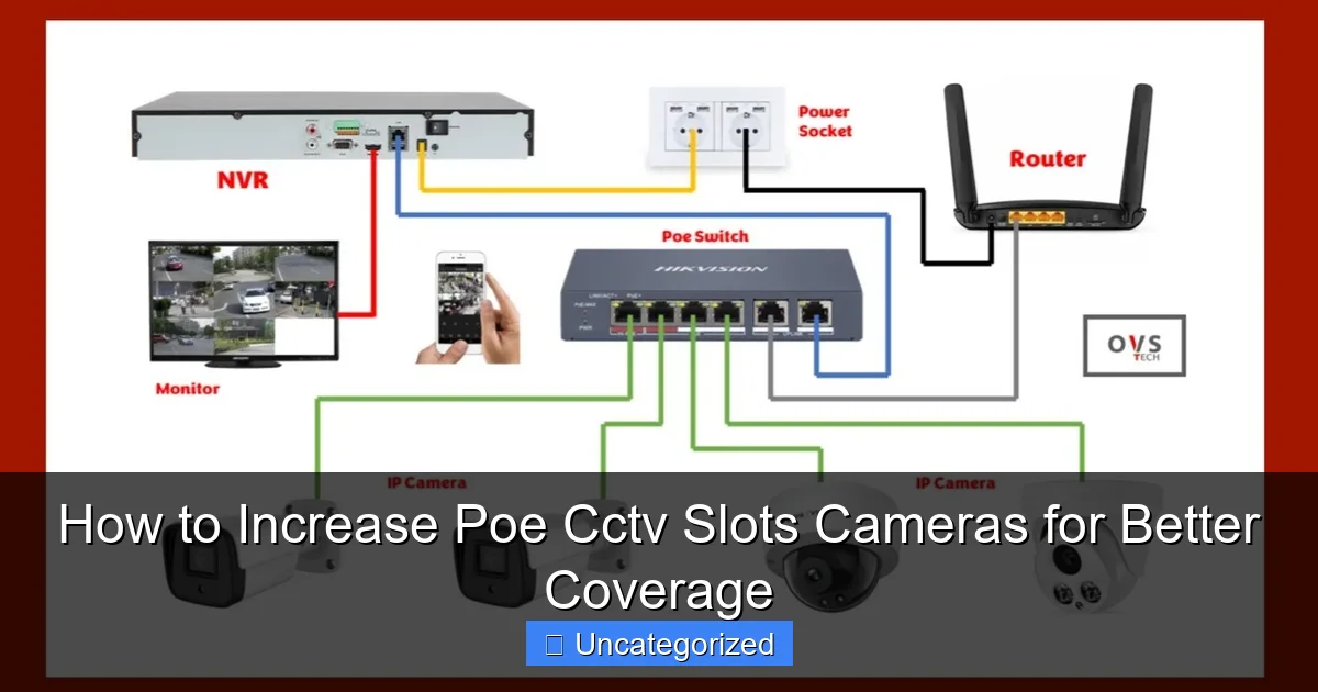 How to Increase Poe Cctv Slots Cameras for Better Coverage