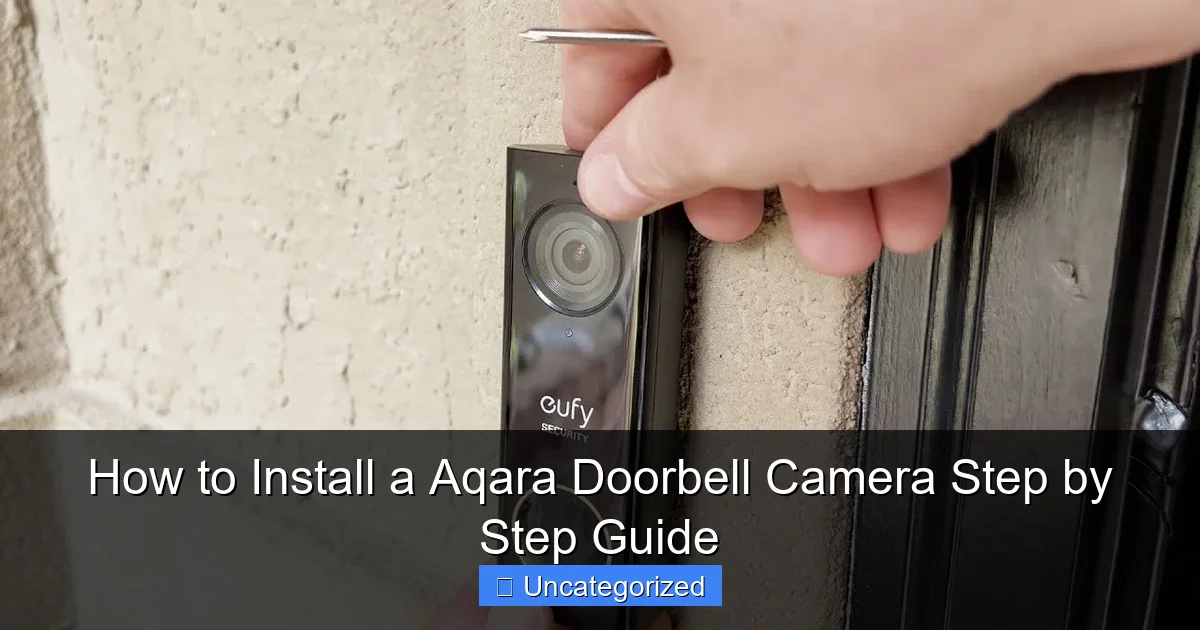 How to Install a Aqara Doorbell Camera Step by Step Guide