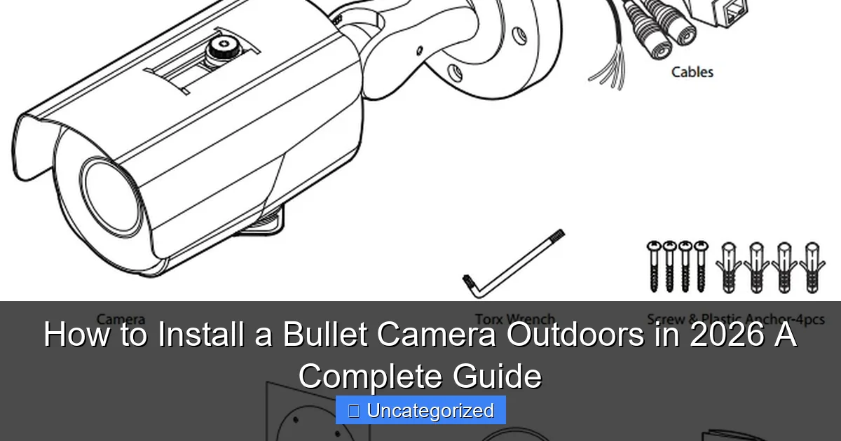 How to Install a Bullet Camera Outdoors in 2026 A Complete Guide