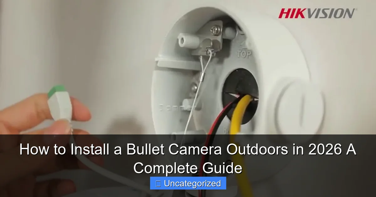 How to Install a Bullet Camera Outdoors in 2026 A Complete Guide
