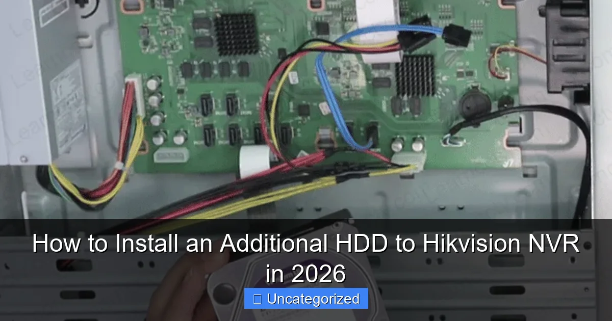 How to Install an Additional HDD to Hikvision NVR in 2026