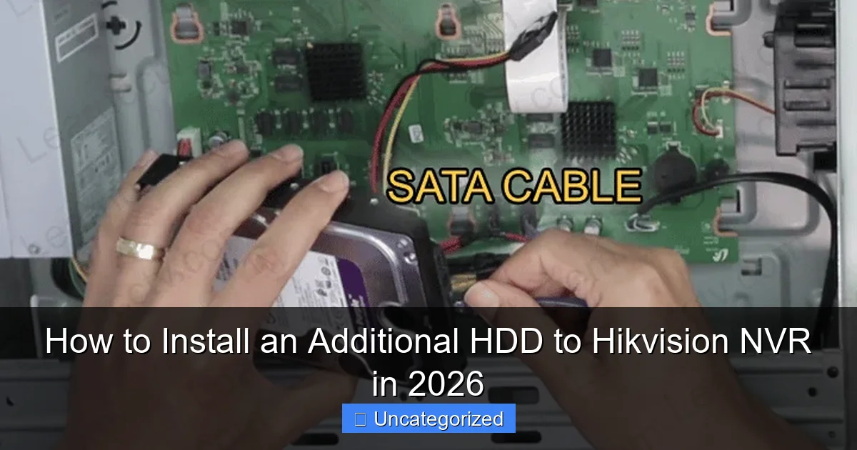 How to Install an Additional HDD to Hikvision NVR in 2026