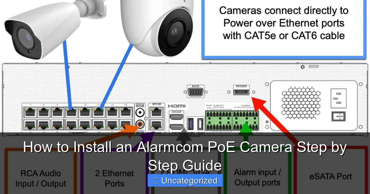 How to Install an Alarmcom PoE Camera Step by Step Guide