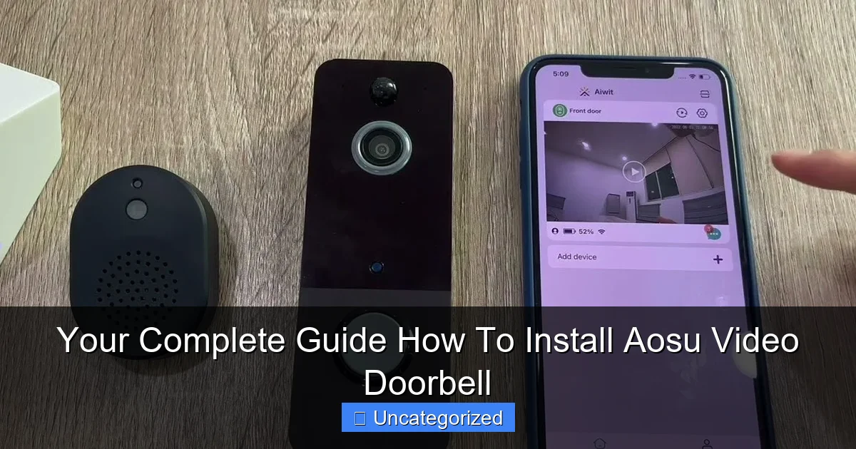 Your Complete Guide How To Install Aosu Video Doorbell
