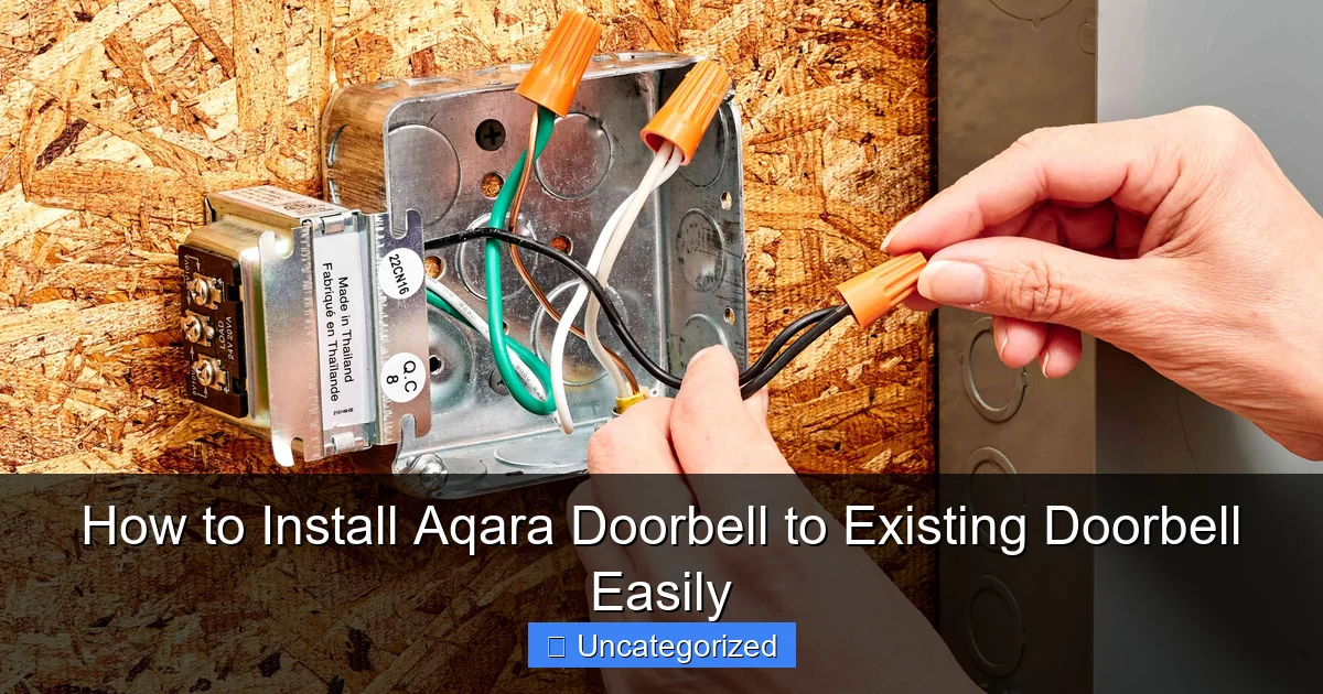 How to Install Aqara Doorbell to Existing Doorbell Easily