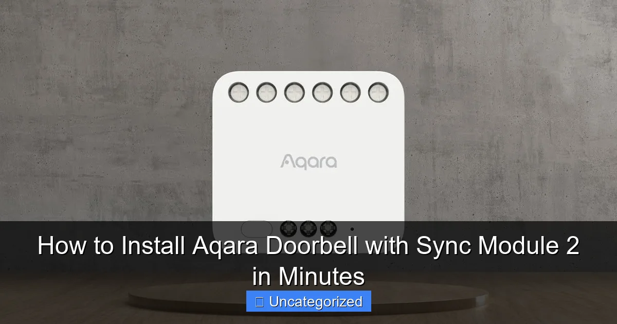 How to Install Aqara Doorbell with Sync Module 2 in Minutes