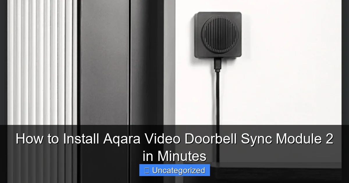 How to Install Aqara Video Doorbell Sync Module 2 in Minutes