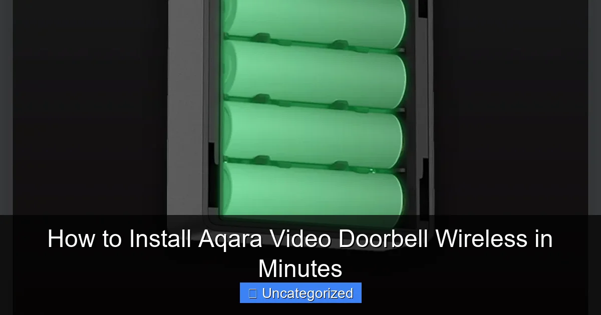 How to Install Aqara Video Doorbell Wireless in Minutes