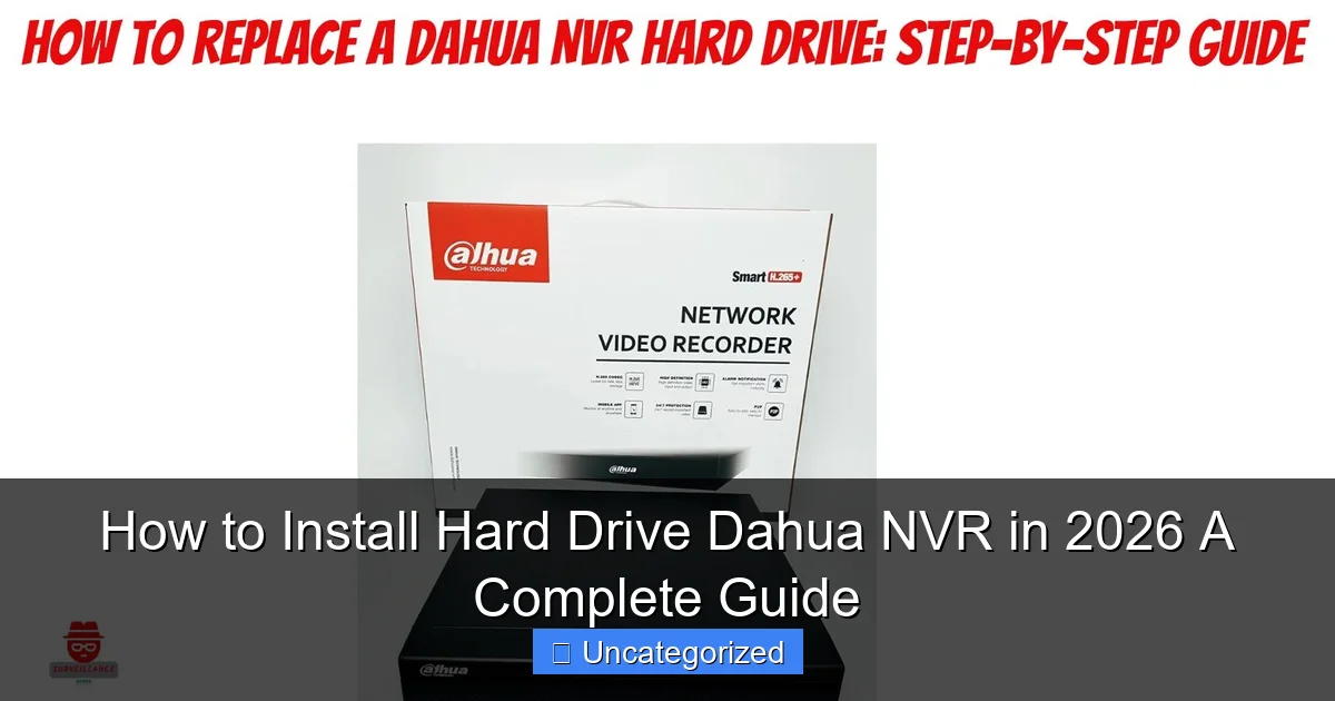 How to Install Hard Drive Dahua NVR in 2026 A Complete Guide