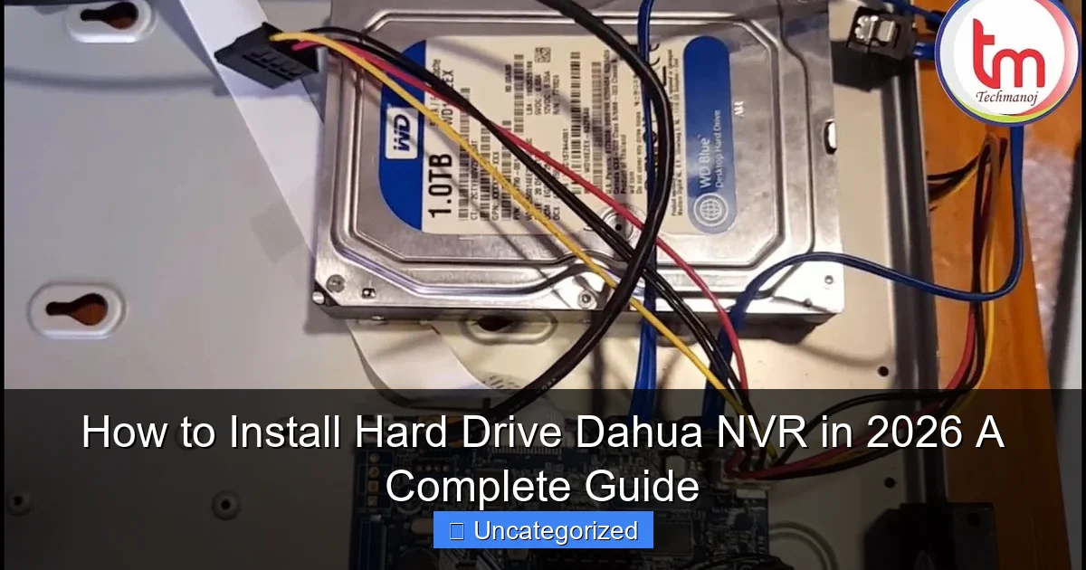 How to Install Hard Drive Dahua NVR in 2026 A Complete Guide