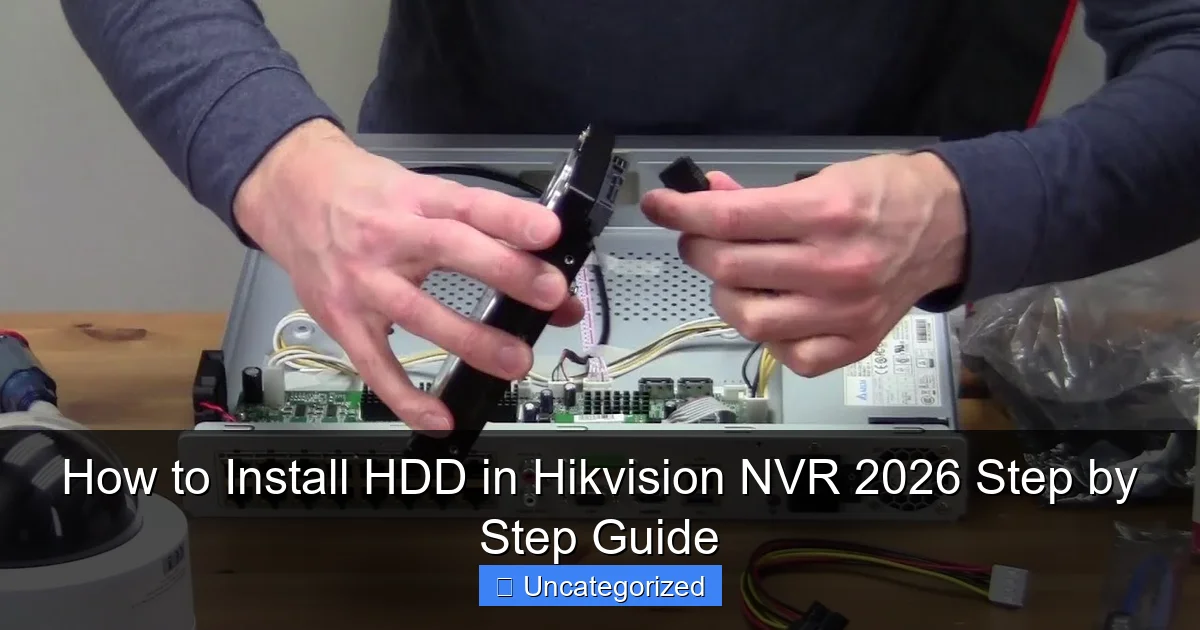 How to Install HDD in Hikvision NVR 2026 Step by Step Guide