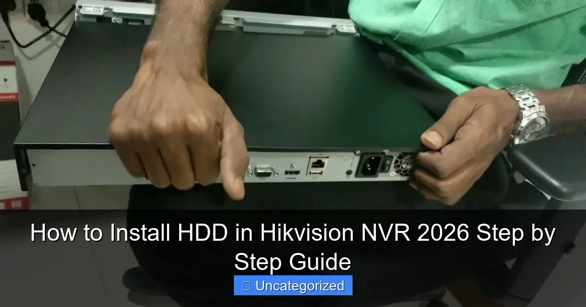 How to Install HDD in Hikvision NVR 2026 Step by Step Guide