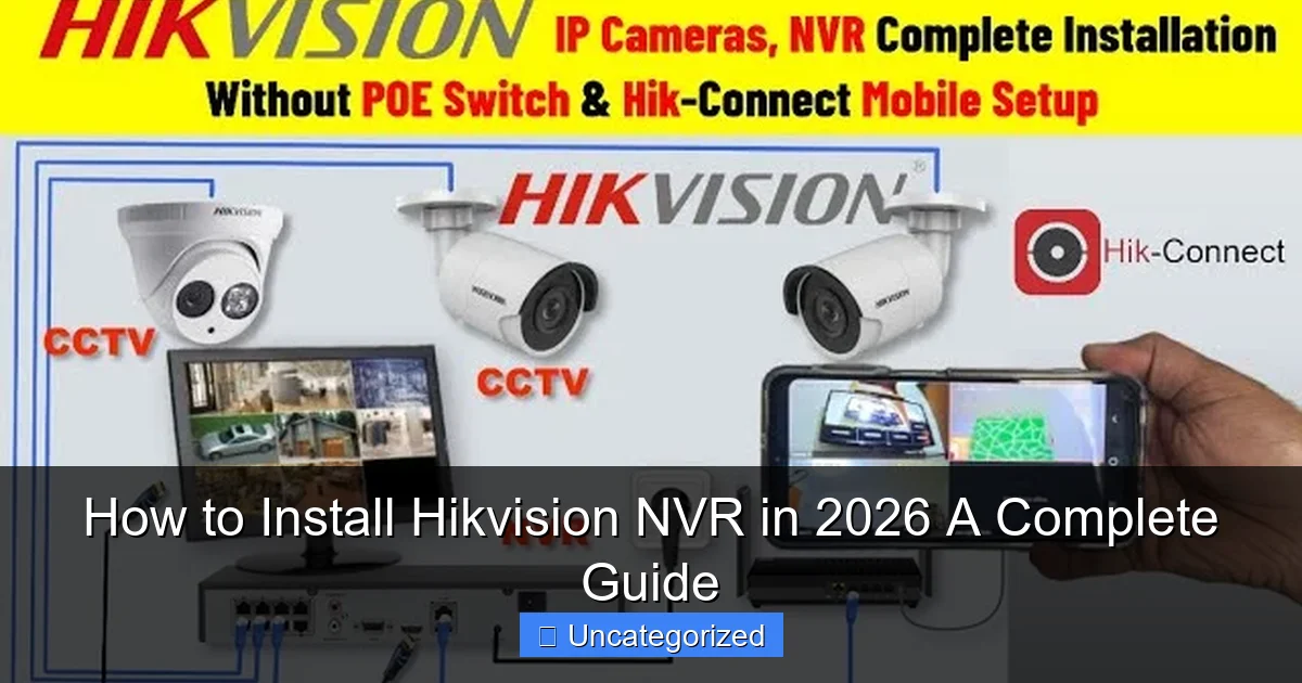 How to Install Hikvision NVR in 2026 A Complete Guide