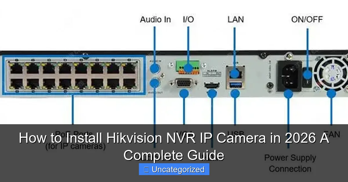 How to Install Hikvision NVR IP Camera in 2026 A Complete Guide