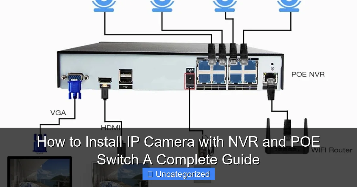 How to Install IP Camera with NVR and POE Switch A Complete Guide