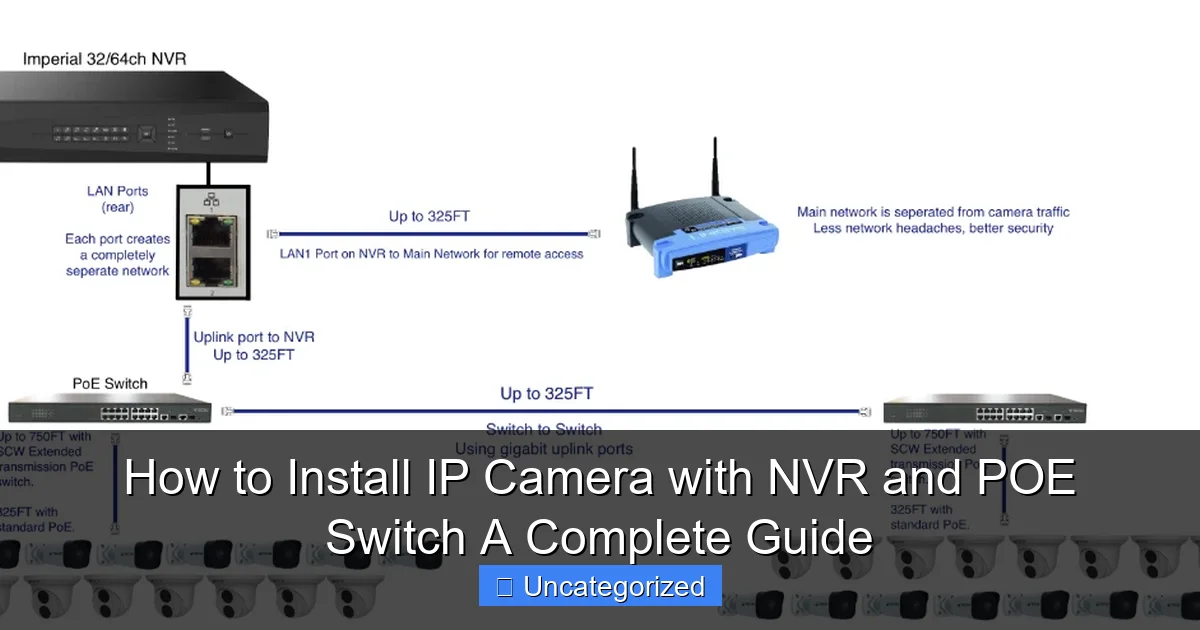 How to Install IP Camera with NVR and POE Switch A Complete Guide