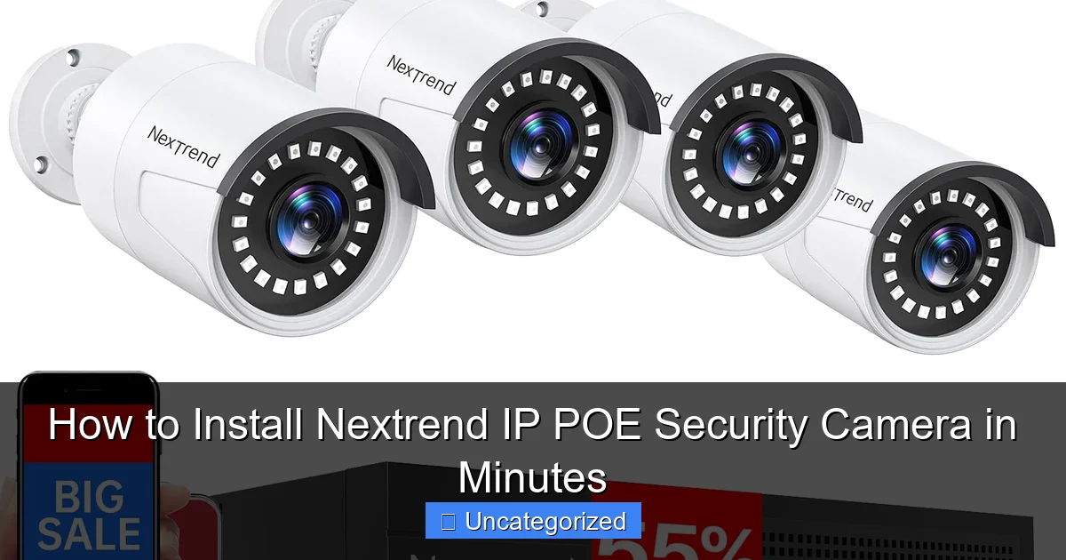 How to Install Nextrend IP POE Security Camera in Minutes