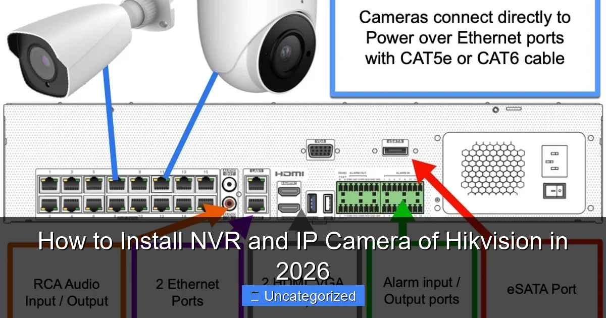 How to Install NVR and IP Camera of Hikvision in 2026