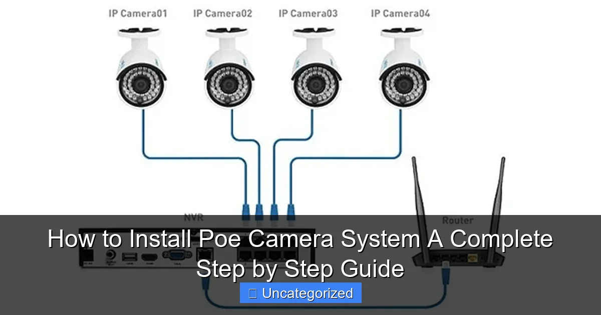 How to Install Poe Camera System A Complete Step by Step Guide