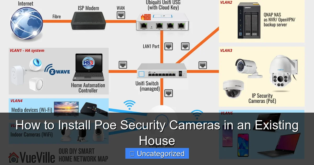 How to Install Poe Security Cameras in an Existing House