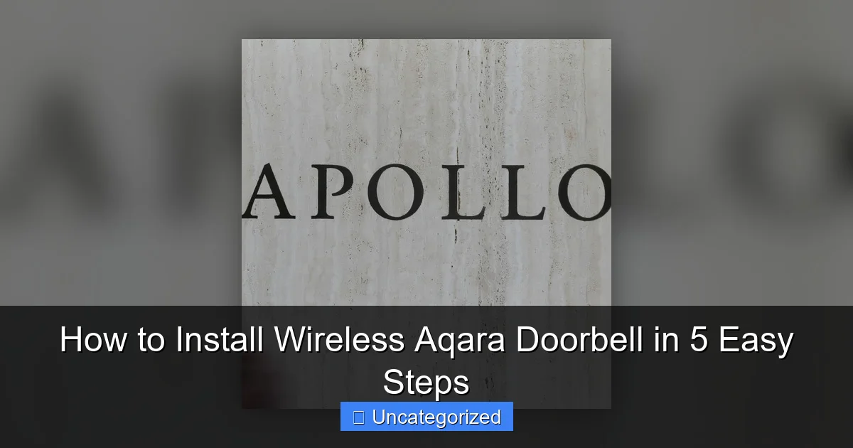 How to Install Wireless Aqara Doorbell in 5 Easy Steps