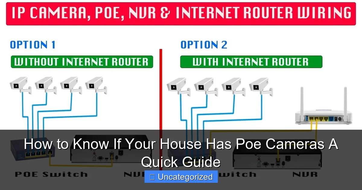 How to Know If Your House Has Poe Cameras A Quick Guide