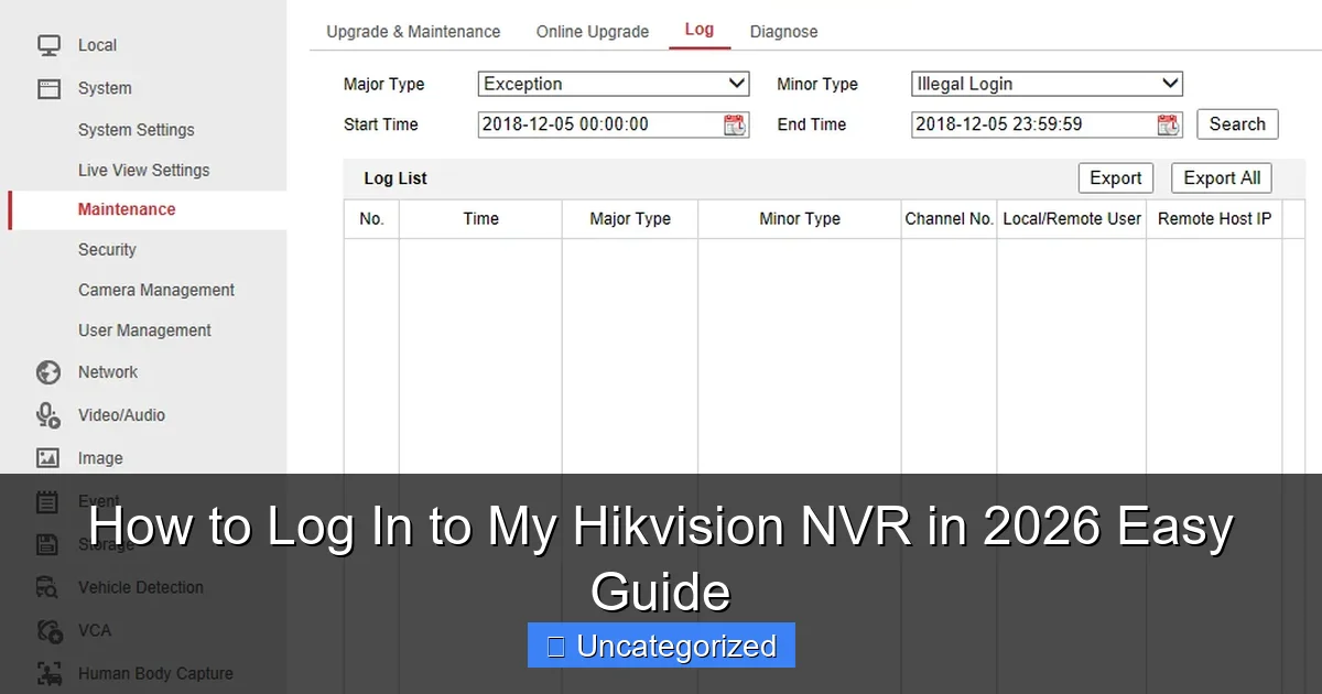 How to Log In to My Hikvision NVR in 2026 Easy Guide