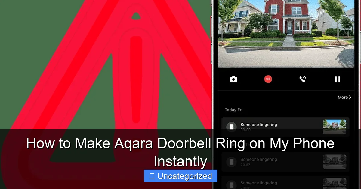 How to Make Aqara Doorbell Ring on My Phone Instantly