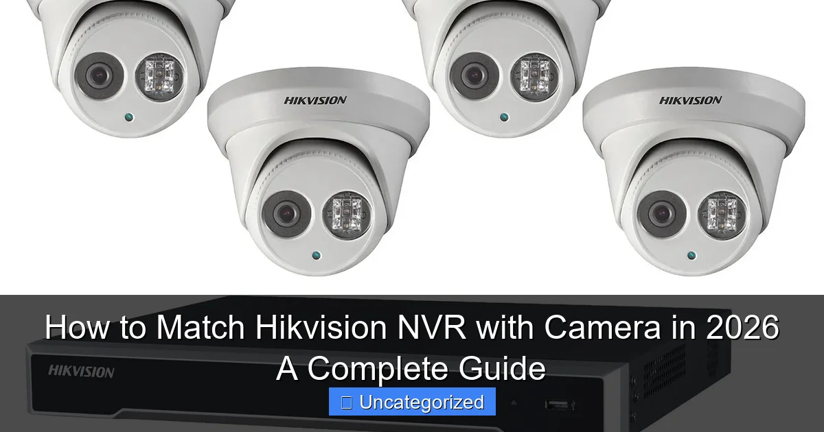 How to Match Hikvision NVR with Camera in 2026 A Complete Guide